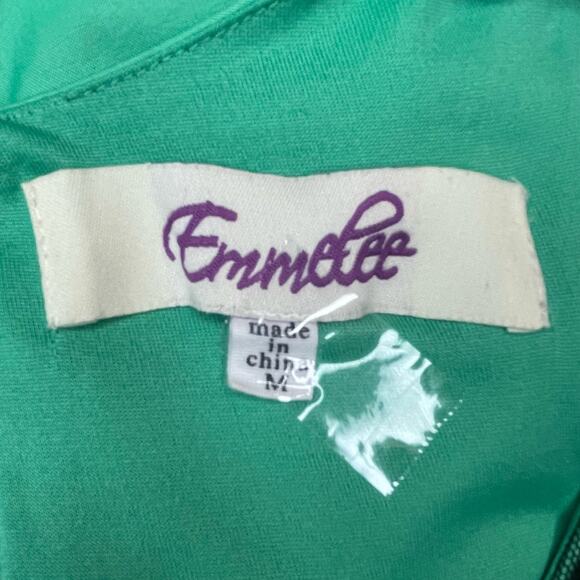 EMMELEE CASUAL SLEEVELESS FIT AND FLARE DRESS EMERALD GREEN MEDIUM - Picture 8 of 10